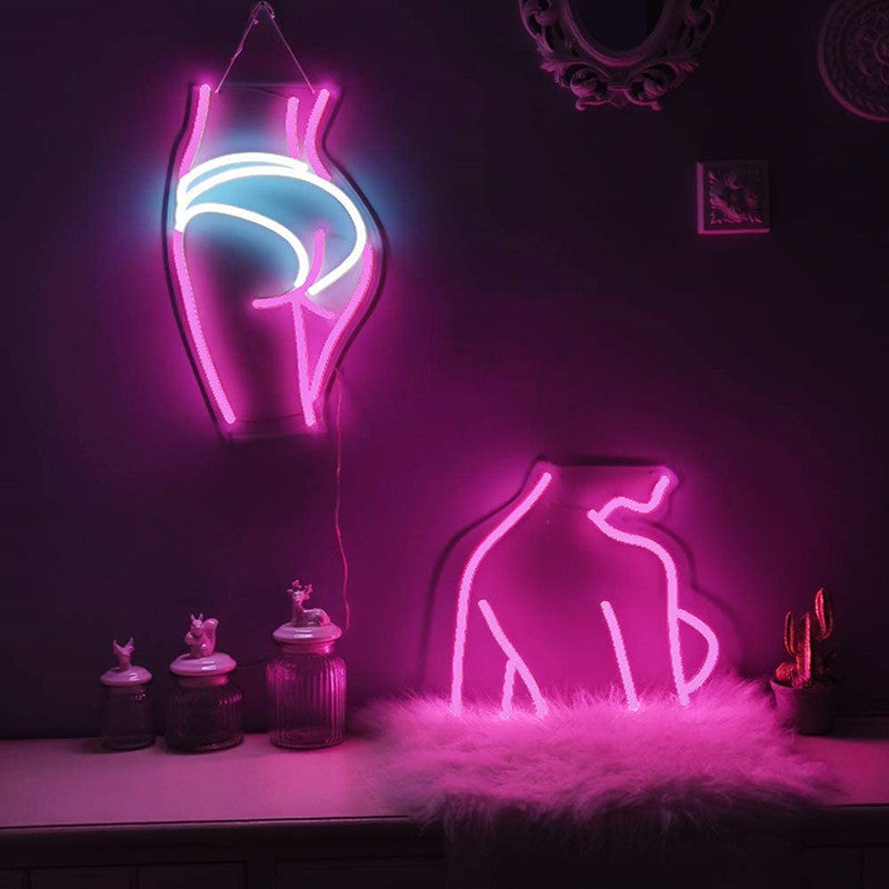 Back Ladies Acrylic Neon Light