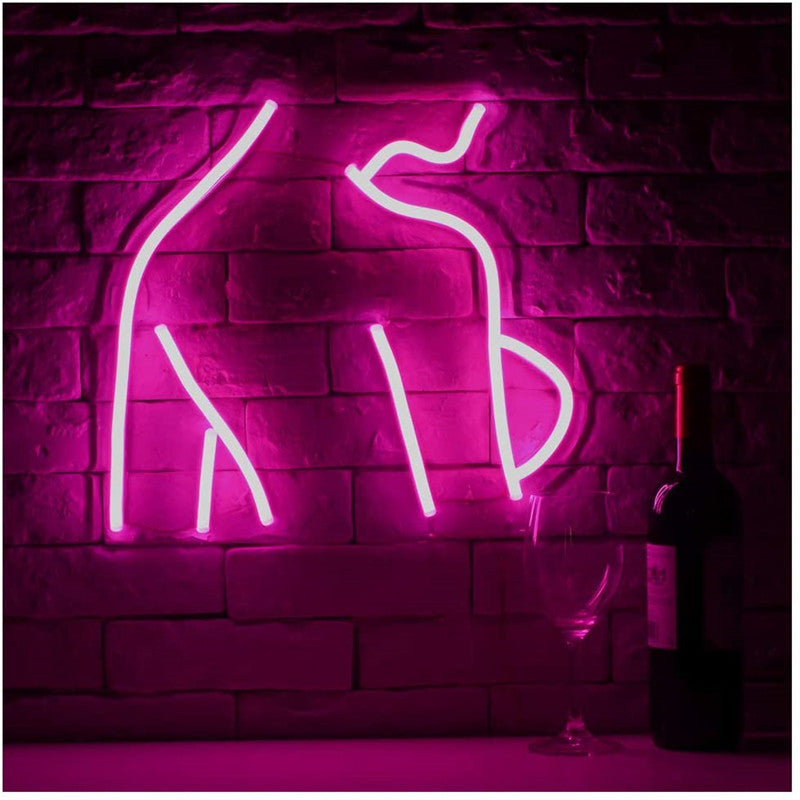 Back Ladies Acrylic Neon Lights