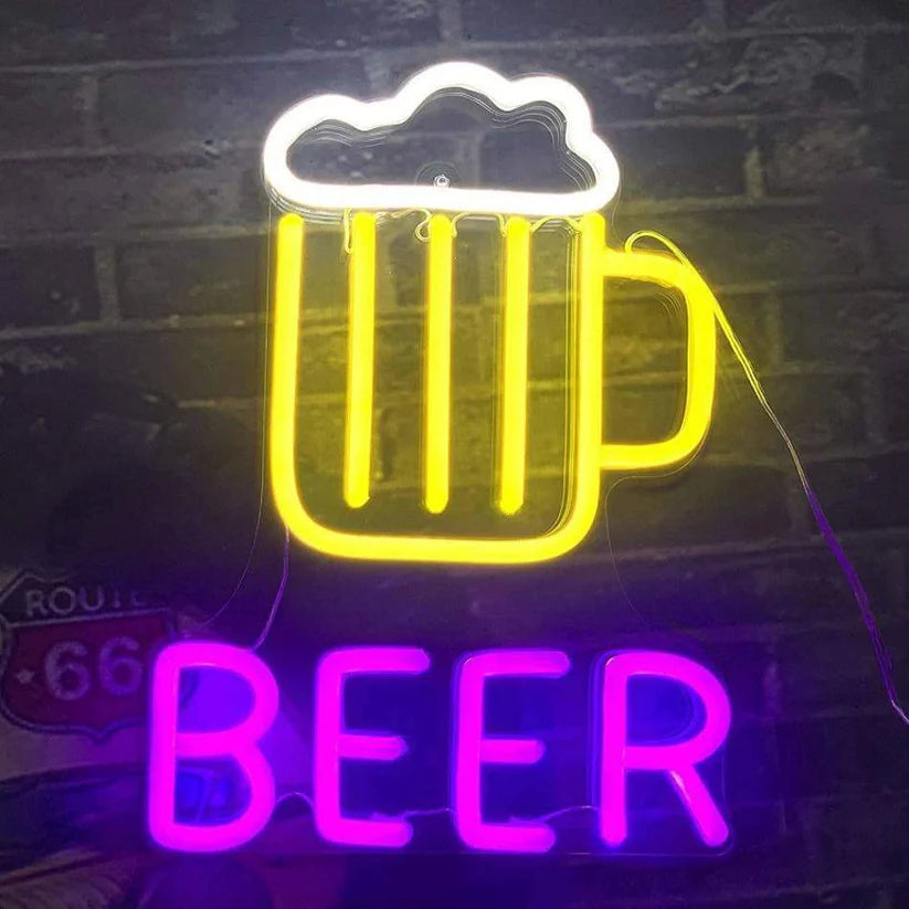 Beer Glass Neon Sign