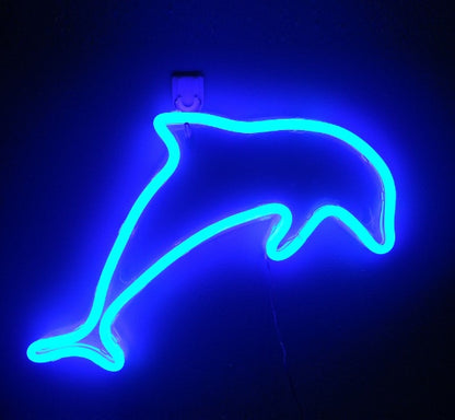 Dolphin neon sign