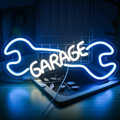 Garage neon sign