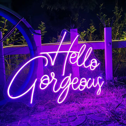 Hello Gorgeous Neon Sign