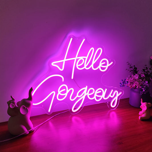 Hello Gorgeous Neon Signs