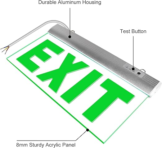 LED Illuminated Exit Signs