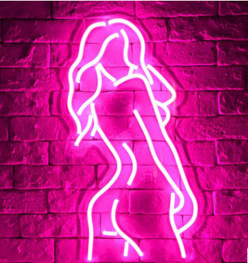 Lady Back Neon Sign Light