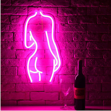 Lady Back Neon Sign Light