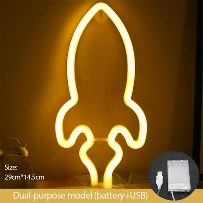 Led Rocket Neon Light