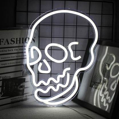 Led Skull Neon Sign