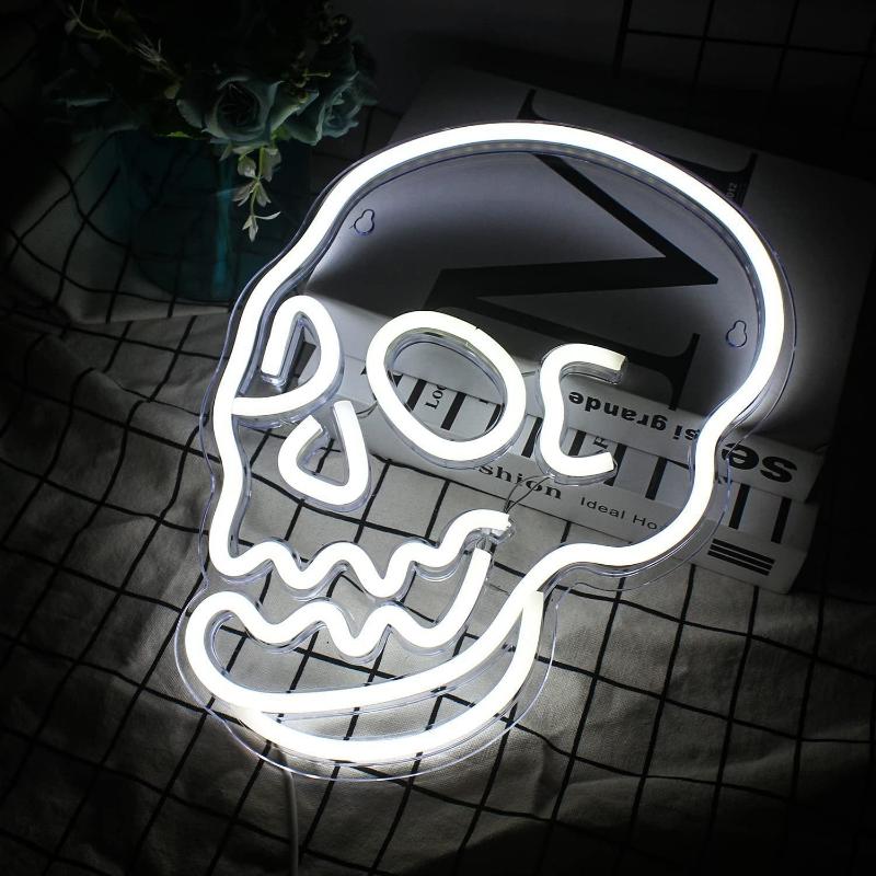 Led Skull Neon Signs