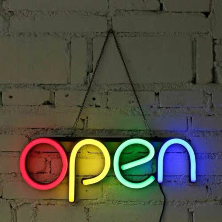 Open neon signs