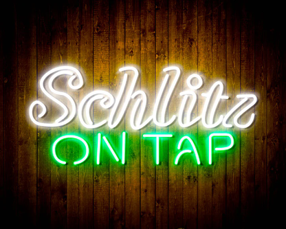 Schlitz On Tap Led Neon Sign