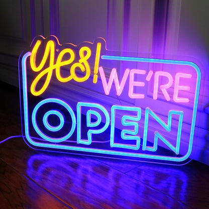 Yes We are Open Neon Sign