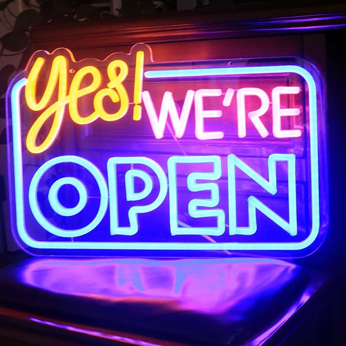 Yes We are Open Neon Sign Light