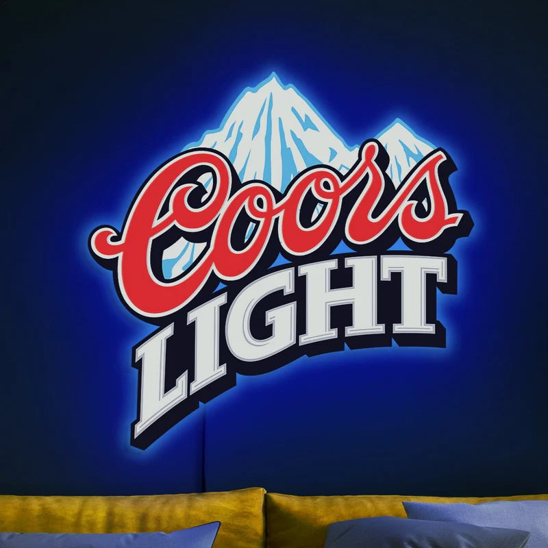 antique coors light neon sign