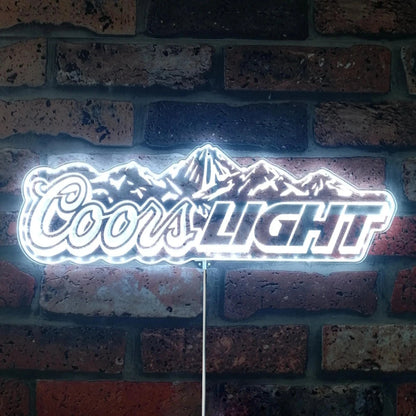 antique led coors light neon sign