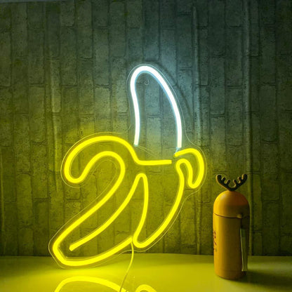 banana neon signs light