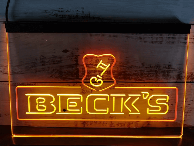 becks beer led neon sign