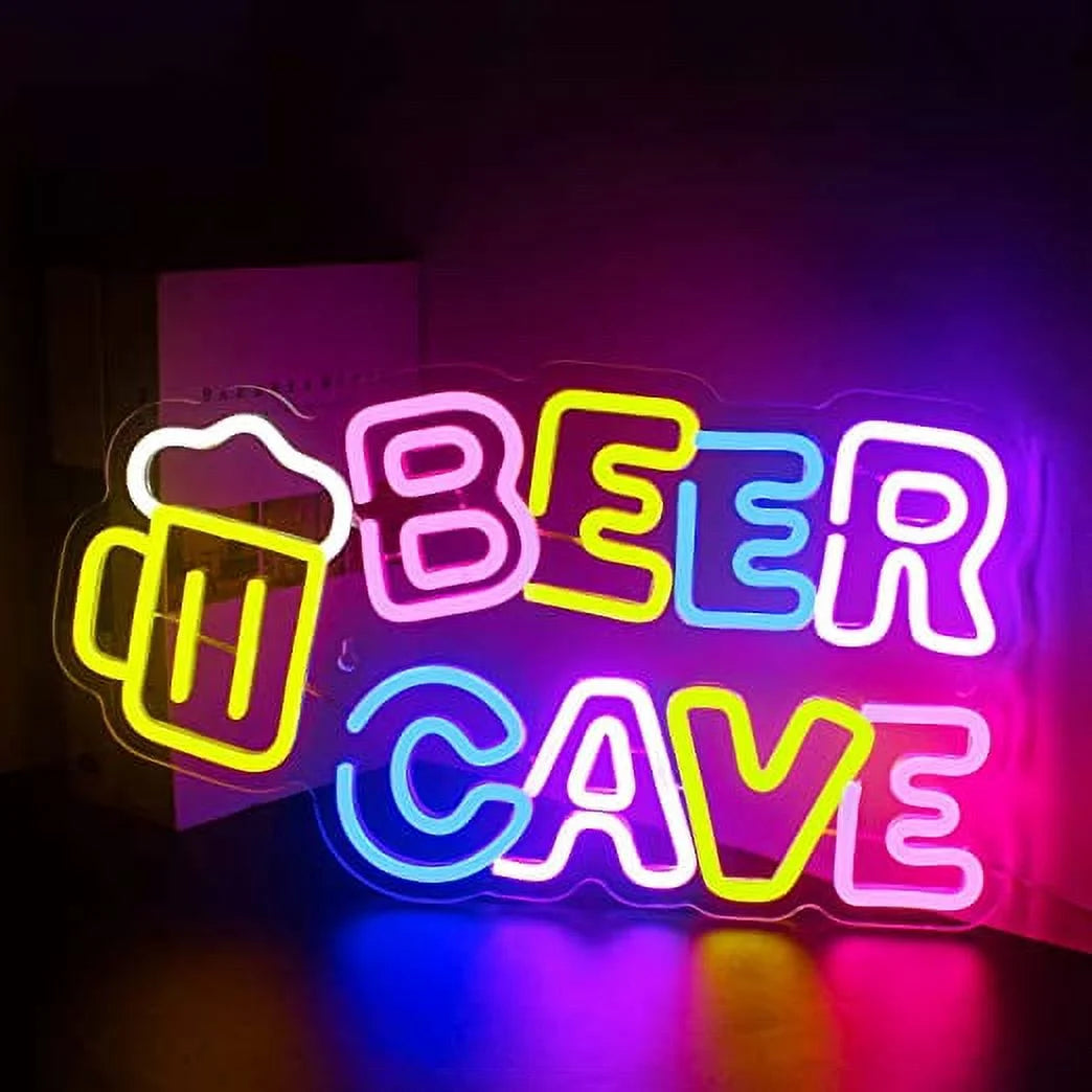 beer cave neon signs