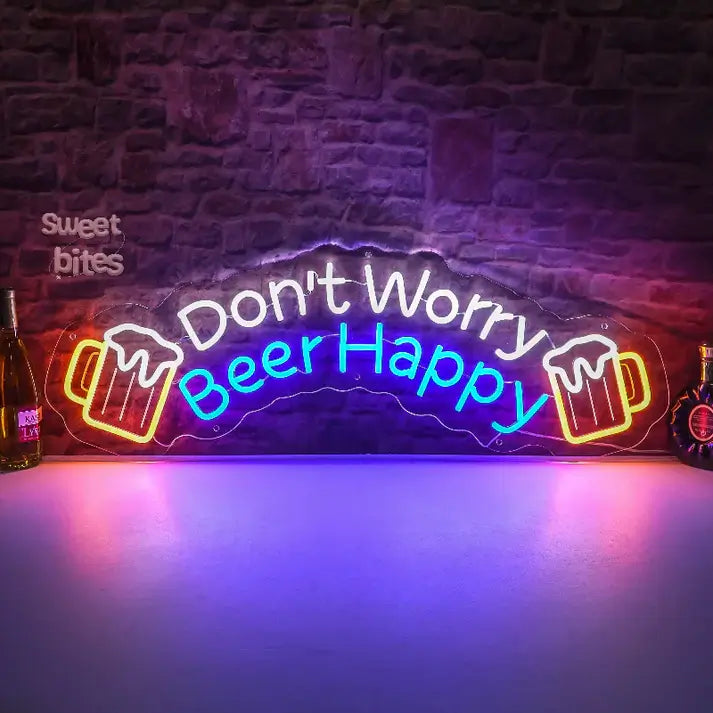 beer brand neon sign light