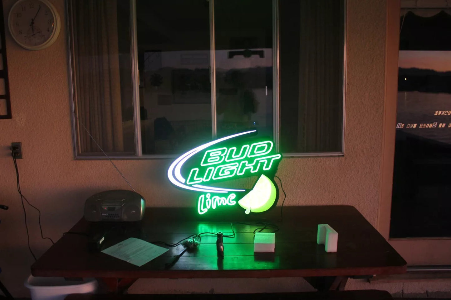 bud light lime neon beer signs