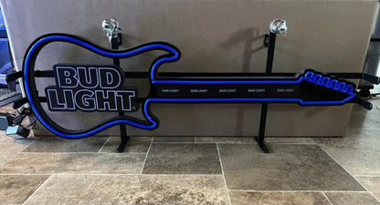 Custom Bud Light Guitar Neon Signs