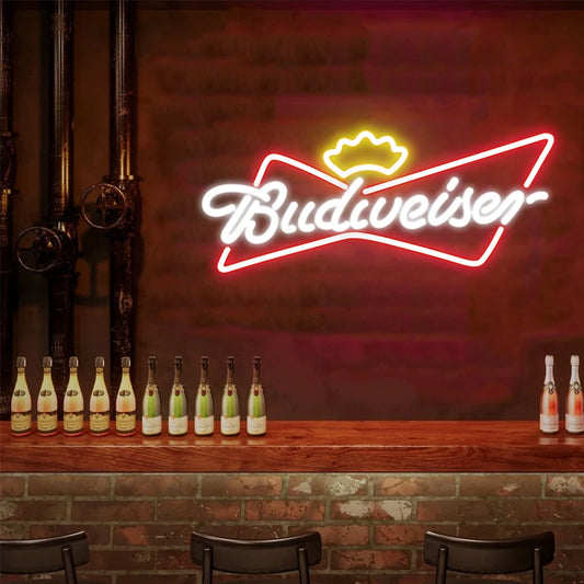 budweiser neon sign