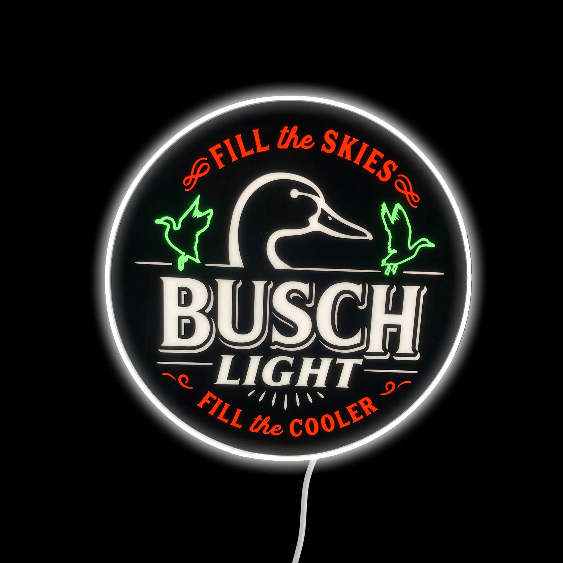 busch light led neon sign