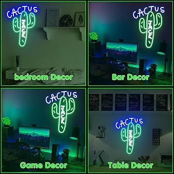 cactus jack neon sign