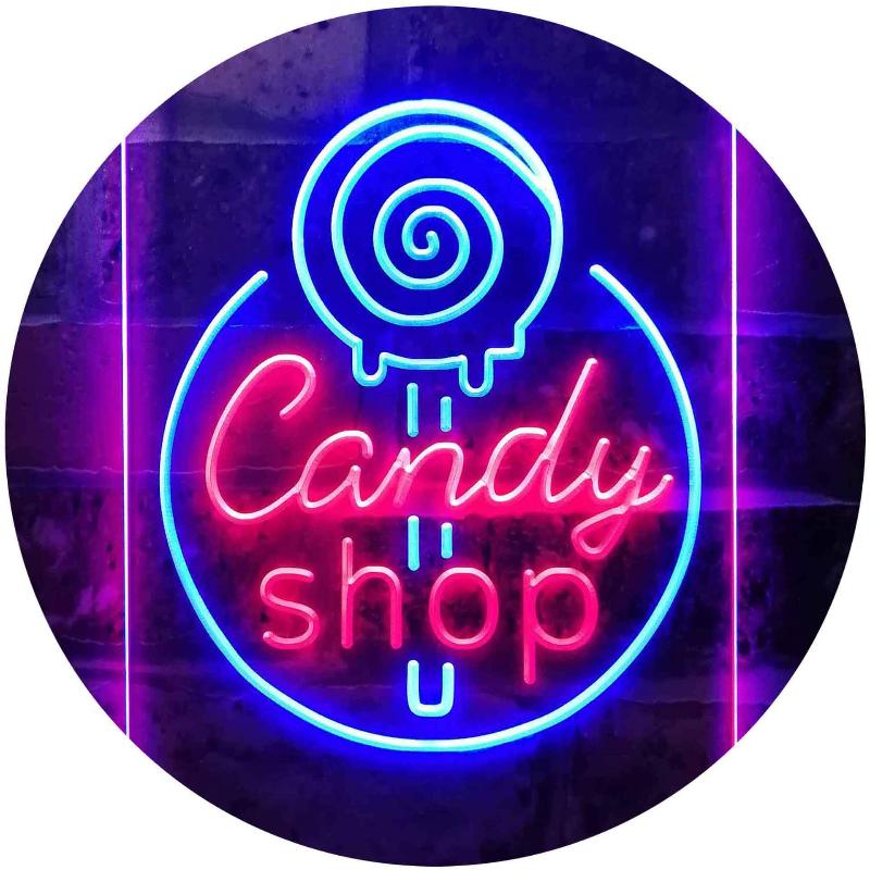 candy shop led neon sign