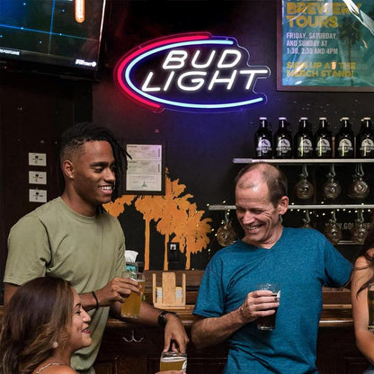 custom bud light led neon sign