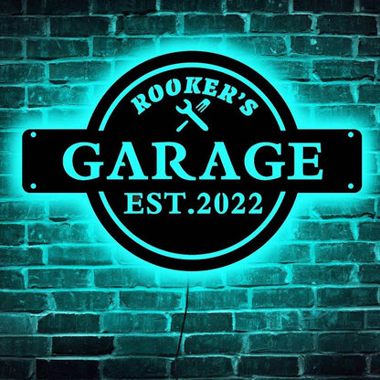 custom neon garage sign