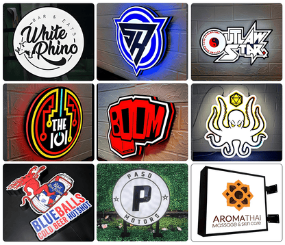 Custom Led Light Boxes Signs