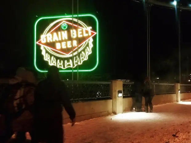 grain belt beer neon sign