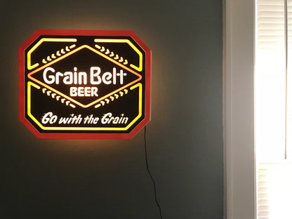 grain belt beerl ed neon signs