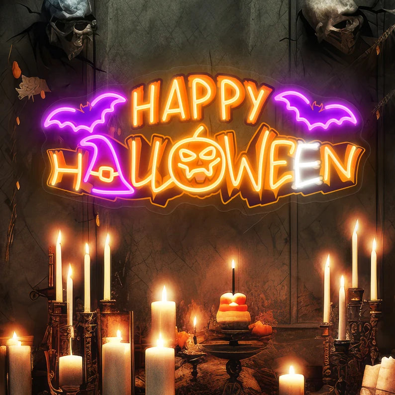 halloween led neon sign