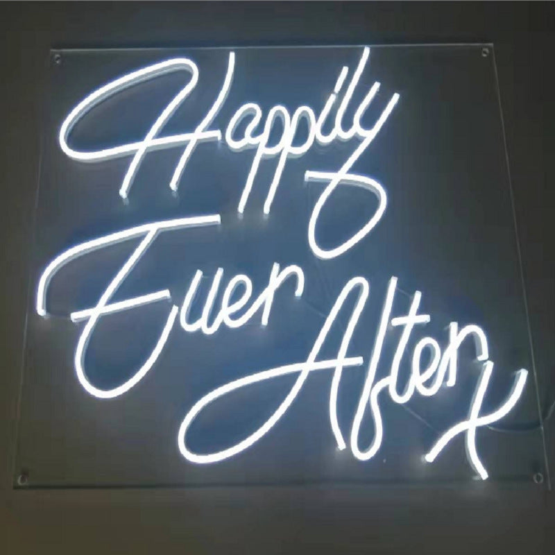 happy ever after neon sign