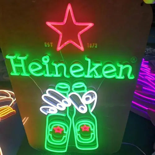 heineken beer neon sign lights