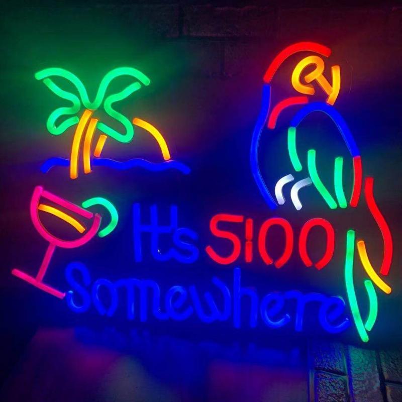 it's somewhere neon signs light