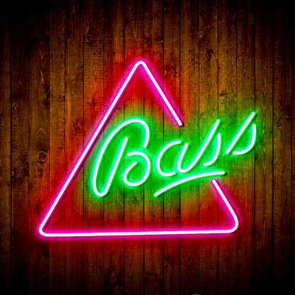 led bass neon sign light