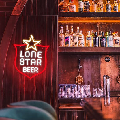 lone star beer neon sign lights